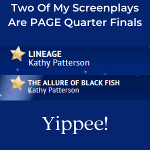 Two of Kay Patterson's scripts named Page Award Quarter Finalists